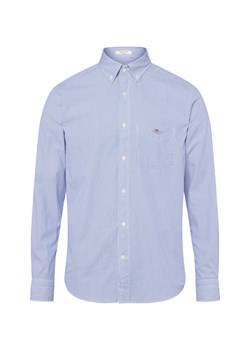 Gant Męska koszula casual Mężczyźni Regular Fit Bawełna biały w paski ze sklepu vangraaf w kategorii Koszule męskie - zdjęcie 185059483