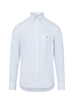 Gant Męska koszula casual Mężczyźni Regular Fit Bawełna biały w paski ze sklepu vangraaf w kategorii Koszule męskie - zdjęcie 185059484