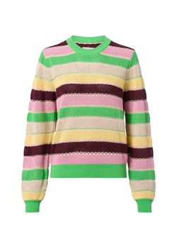 Nümph Damski sweter z koronkowej dzianiny - NUMiva Kobiety trawiasty w paski ze sklepu vangraaf w kategorii Swetry damskie - zdjęcie 185059493