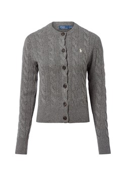 Polo Ralph Lauren Kardigan damski z zawartością kaszmiru Kobiety Kaszmir szary marmurkowy ze sklepu vangraaf w kategorii Swetry damskie - zdjęcie 185059500