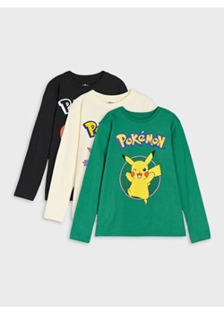 Sinsay - Koszulki z długimi rękawami 3 pack Pokémon - wielobarwny - id: 189GS-MLC - marki Sinsay - 185060800 Sinsay - Koszulki z długimi rękawami 3 pack Pokémon - wielobarwny ze sklepu Sinsay w kategorii T-shirty chłopięce - zdjęcie 185060800
