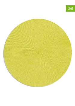 Trendy Kitchen by EXCÉLSA Podkładki stołowe (6 szt.) w kolorze żółtym - Ø 36 cm ze sklepu Limango Polska w kategorii Podkładki na stół - zdjęcie 185062592