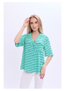 Marks &amp; Spencer Bluzka w kolorze zielono-białym ze sklepu Limango Polska w kategorii Bluzki damskie - zdjęcie 185062974