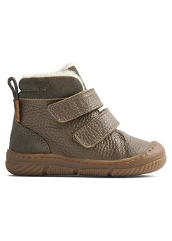 Wheat Skórzane botki zimowe w kolorze khaki ze sklepu Limango Polska w kategorii Buty zimowe dziecięce - zdjęcie 185063121