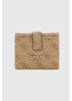 GUESS Beżowy portfel damski Laurel ze sklepu outfit.pl w kategorii Portfele damskie - zdjęcie 185063880