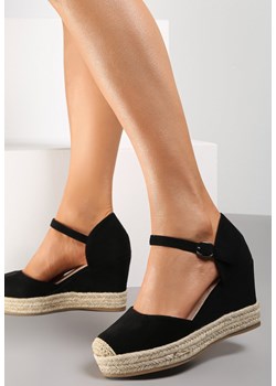 Czarne Sandały Kharamna ze sklepu born2be.pl w kategorii Espadryle damskie - zdjęcie 185064410