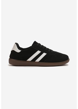 Czarne Buty Sportowe Sneakersy z Paskami z Boku Nalovelle ze sklepu born2be.pl w kategorii Buty sportowe męskie - zdjęcie 185064423