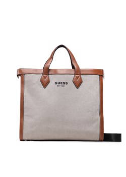 Torba Guess New Wanderluxe HMNEWW P3236 Beżowy ze sklepu eobuwie.pl w kategorii Saszetki - zdjęcie 185064470