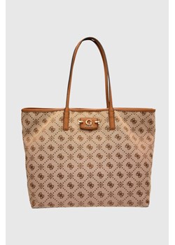 GUESS Beżowa shopperka damska Neda Large 2 In 1 ze sklepu outfit.pl w kategorii Torby Shopper bag - zdjęcie 185065034