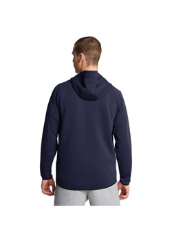 Męska bluza dresowa rozpinana z kapturem Under Armour UA Unstoppable Fleece Full-Zip - granatowa ze sklepu Sportstylestory.com w kategorii Bluzy męskie - zdjęcie 185065731