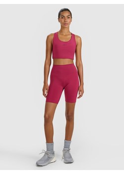 Damskie kolarki treningowe 4F 4FWAW25TFSTF051 - czerwone ze sklepu Sportstylestory.com w kategorii Szorty - zdjęcie 185065752