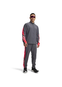 Męskie spodnie do biegania Under Armour  UA Velociti Storm Pant - szare ze sklepu Sportstylestory.com w kategorii Spodnie męskie - zdjęcie 185065804