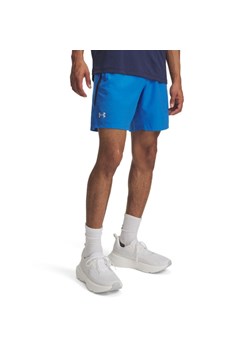Męskie spodenki do biegania Under Armour UA Launch 7\'\' Short - niebieskie ze sklepu Sportstylestory.com w kategorii Spodenki męskie - zdjęcie 185065823