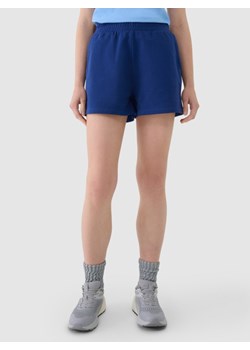 Damskie spodenki dresowe 4F 4FWMM00TSHOF542 - niebieskie ze sklepu Sportstylestory.com w kategorii Szorty - zdjęcie 185065982