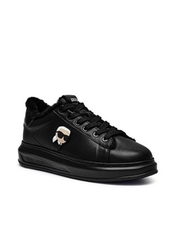 Karl Lagerfeld Skórzane sneakersy KAPRI | shearling ze sklepu Gomez Fashion Store w kategorii Buty sportowe męskie - zdjęcie 185066092