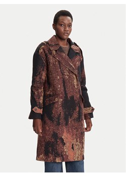 Desigual Płaszcz przejściowy Brushed Lacroix 25WWEW05 Brązowy Loose Fit ze sklepu MODIVO w kategorii Płaszcze damskie - zdjęcie 185066891