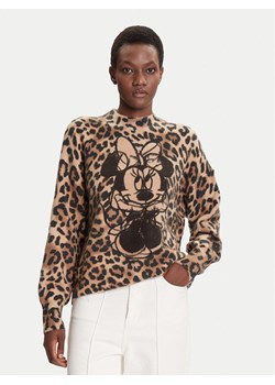 Desigual Sweter Minnie 25WWJF43 Brązowy Regular Fit ze sklepu MODIVO w kategorii Swetry damskie - zdjęcie 185066903