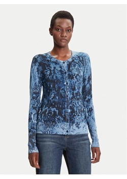 Desigual Kardigan Kassidy 25WWJF12 Niebieski Regular Fit ze sklepu MODIVO w kategorii Swetry damskie - zdjęcie 185066960