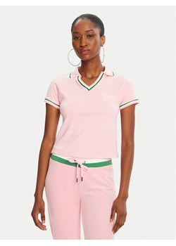 Juicy Couture Polo JCWCT225355 Różowy Regular Fit ze sklepu MODIVO w kategorii Bluzki damskie - zdjęcie 185067030