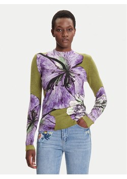 Desigual Sweter Orquidea Lacroix 25WWJF42 Zielony Regular Fit ze sklepu MODIVO w kategorii Swetry damskie - zdjęcie 185067034