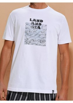 Sinsay - Koszulka z nadrukiem - biały ze sklepu Sinsay w kategorii T-shirty męskie - zdjęcie 185068500