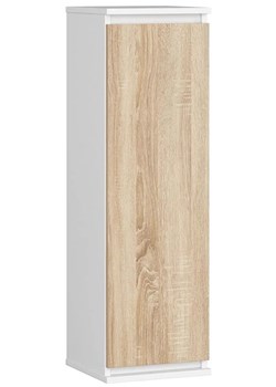 Minimalistyczna szafka wisząca do salonu biały + dąb sonoma Z0-Z25 ze sklepu Edinos.pl w kategorii Meble - zdjęcie 185068622