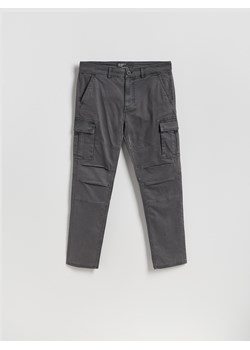 Reserved - Spodnie cargo slim fit - ciemnoszary ze sklepu Reserved w kategorii Spodnie męskie - zdjęcie 185070054