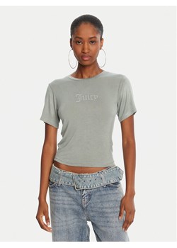 Juicy Couture T-Shirt Sheer JCWCT225301 Zielony Slim Fit ze sklepu MODIVO w kategorii Bluzki damskie - zdjęcie 185070242