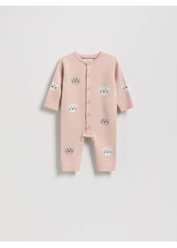 Reserved - Dzianinowy kombinezon - brudny róż ze sklepu Reserved w kategorii Odzież dla niemowląt - zdjęcie 185071564