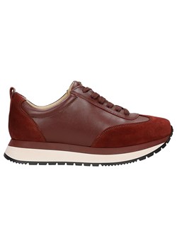 Wojas Bordowe Sneakersy Damskie Na Platoformie ze sklepu Wojas w kategorii Buty sportowe damskie - zdjęcie 185071900