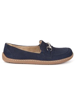 Barefoot damskie mokasyny skórzane minimalistyczne letnie 1288AR granatowe nubuk ze sklepu butyolivier w kategorii Półbuty damskie - zdjęcie 185072204
