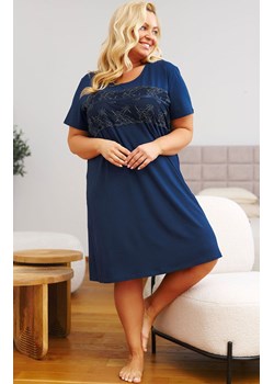 Doctor Nap koszula nocna damska plus size TB.7329.NAVY, Kolor granatowy, Rozmiar L, Doctor Nap ze sklepu Primodo w kategorii Koszule nocne - zdjęcie 185072453