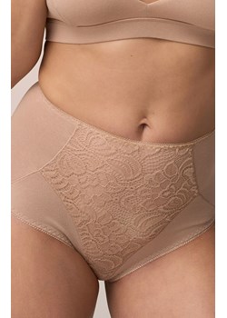 Beżowe majtki damskie modelujące z dodatkiem koronki 215, Kolor beżowy, Rozmiar 3XL, Babell ze sklepu Intymna w kategorii Majtki damskie - zdjęcie 185072633