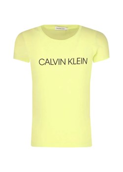 Calvin Klein Jeans T-shirt INSTITUTIONAL | Regular Fit ze sklepu Gomez Fashion Store w kategorii Bluzki dziewczęce - zdjęcie 185072811