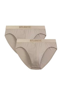 Atlantic 2-pack slipy męskie Sport 2BMP-013-Beżowy, Kolor beżowy, Rozmiar S, ATLANTIC ze sklepu Intymna w kategorii Majtki damskie - zdjęcie 185073733