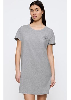 Triumph bawełniana koszula nocna na krótki rękaw Nightdresses 10225066-M034, Kolor szary melanż, Rozmiar 36, Triumph ze sklepu Intymna w kategorii Koszule nocne - zdjęcie 185073830
