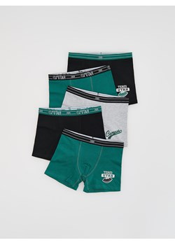 Reserved - Bawełniane bokserki 5 pack - ciemnozielony ze sklepu Reserved w kategorii Majtki dziecięce - zdjęcie 185074552