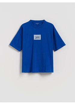 Reserved - T-shirt z naszywką - niebieski ze sklepu Reserved w kategorii T-shirty chłopięce - zdjęcie 185074613