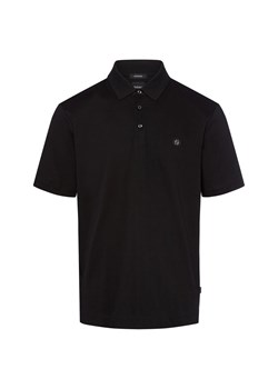 BOSS Męska koszulka polo - Parris Mężczyźni Bawełna czarny jednolity ze sklepu vangraaf w kategorii T-shirty męskie - zdjęcie 185074852