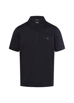 BOSS Męska koszulka polo - Parris Mężczyźni Bawełna granatowy jednolity ze sklepu vangraaf w kategorii T-shirty męskie - zdjęcie 185074853