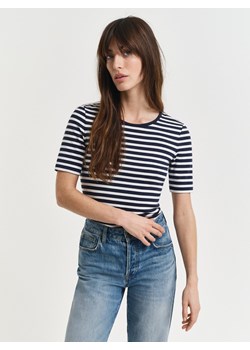 Gant Koszulka damska Kobiety Stretch jasnoniebieski w paski ze sklepu vangraaf w kategorii Bluzki damskie - zdjęcie 185075110