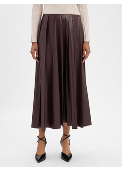 Marc Cain Damska spódnica midi Kobiety czekoladowy jednolity ze sklepu vangraaf w kategorii Spódnice - zdjęcie 185075200