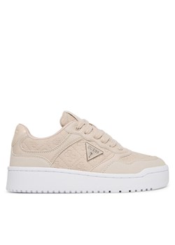 Sneakersy Guess FLFMR9 FAL12 Beżowy ze sklepu eobuwie.pl w kategorii Buty sportowe damskie - zdjęcie 185077302