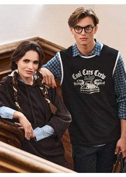 Sinsay - Koszulka na ramiączkach z nadrukiem - czarny ze sklepu Sinsay w kategorii T-shirty męskie - zdjęcie 185083752