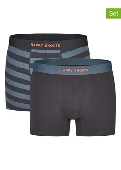 Happy Shorts Bokserki (2 pary) w kolorze czarno-niebieskim ze sklepu Limango Polska w kategorii Majtki męskie - zdjęcie 185084784