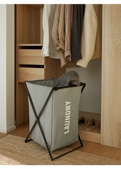 Sinsay - Kosz na pranie z napisem LAUNDRY - szary ze sklepu Sinsay w kategorii Dom - zdjęcie 185086981