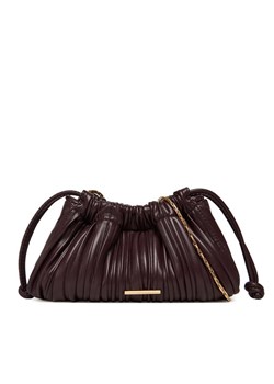 Calvin Klein Torebka Plisse Mini Drawstring Bag LV04F3077G Bordowy ze sklepu MODIVO w kategorii Listonoszki - zdjęcie 185138784