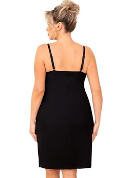 Czarna koszula nocna na ramiączka plus size Sylvia, Kolor czarny, Rozmiar 3XL, Donna ze sklepu Primodo w kategorii Koszule nocne - zdjęcie 185139824