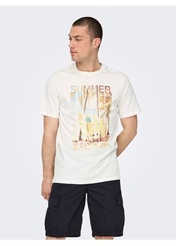 ONLY &amp; SONS Koszulka w kolorze białym ze sklepu Limango Polska w kategorii T-shirty męskie - zdjęcie 185140030