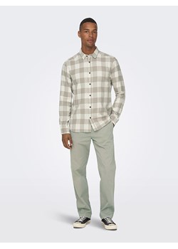 ONLY &amp; SONS Koszula - Slim fit - w kolorze szaro-kremowym ze sklepu Limango Polska w kategorii Koszule męskie - zdjęcie 185140272